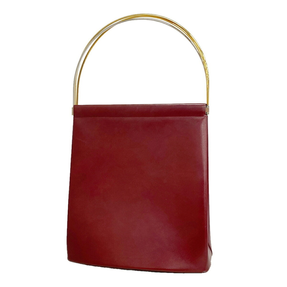 Cartier Trinity Shoulder Bag, Leather, Bordeaux Gold, Women's, P3550780
